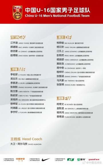 NINEGAMES-U-16男足出战"兴泰杯"呼和浩特国际青年足球锦标赛29人名单公布